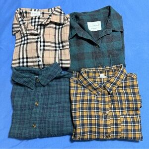 Set of 4 flannels
